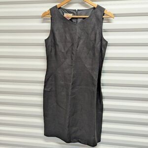 Vintage Talbots Petites Size 6 Irish Linen Black Sheath Dress